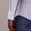 Cotton Stretch Stripe Slim Button-Down Shirt Cotton Stretch Stripe Slim Button-Down Shirt