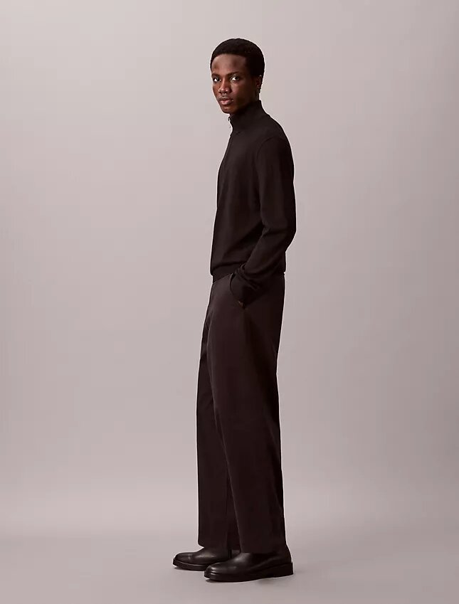 Cotton Stretch Twill Baggy Chino Pants Cotton Stretch Twill Baggy Chino Pants