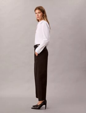 Cotton Stretch Twill Barrel Pants