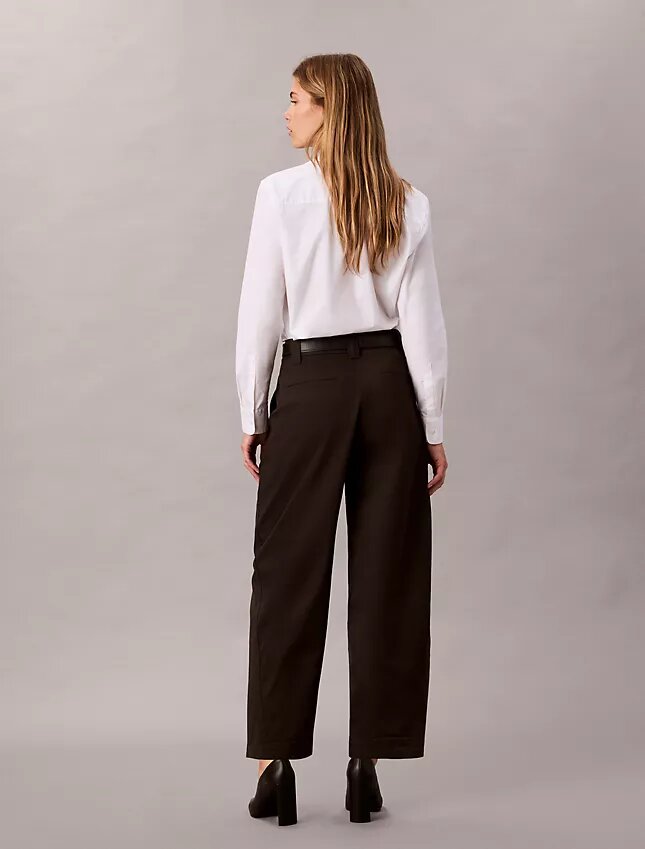 Cotton Stretch Twill Barrel Pants Cotton Stretch Twill Barrel Pants