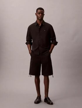 Cotton Stretch Twill Cargo Shorts