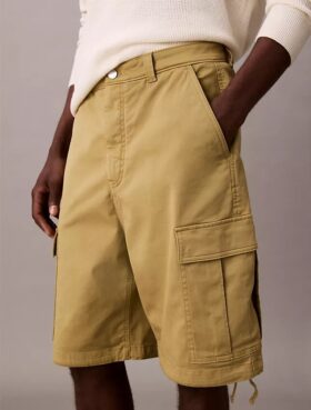 Cotton Stretch Twill Cargo Shorts