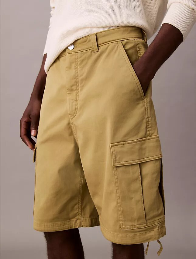 Cotton Stretch Twill Cargo Shorts Cotton Stretch Twill Cargo Shorts