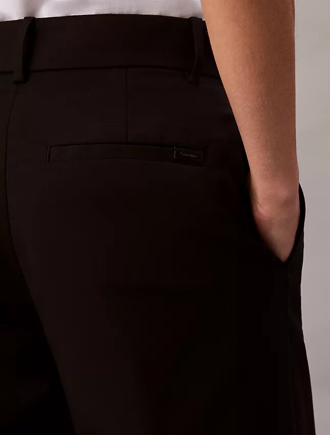 Cotton Stretch Wide Leg Chino Pants Cotton Stretch Wide Leg Chino Pants