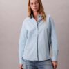 Cotton Stripe Relaxed Button-Down Shirt