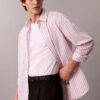Cotton Stripe Relaxed Button-Down Shirt Cotton Stripe Relaxed Button-Down Shirt