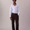 Cotton Stripe Relaxed Button-Down Shirt