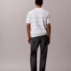 Cotton Stripe Sweater Polo Shirt