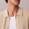 Cotton Sweater Button-Down Shirt