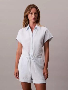 Cotton Viscose Gauze Romper