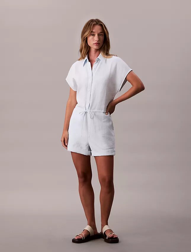Cotton Viscose Gauze Romper Cotton Viscose Gauze Romper