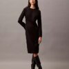 Crepe Midi Dress