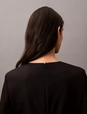 Crepe Midi Dress