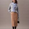 Crepe Midi Pencil Skirt Crepe Midi Pencil Skirt