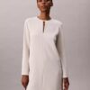 Crepe Tailored Mini Dress Crepe Tailored Mini Dress