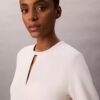 Crepe Tailored Mini Dress Crepe Tailored Mini Dress