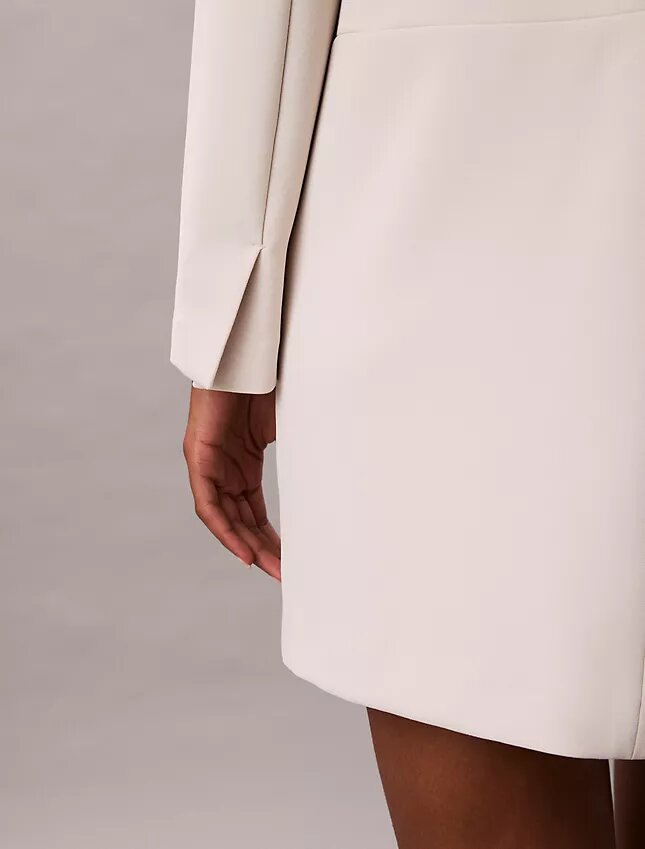 Crepe Tailored Mini Dress Crepe Tailored Mini Dress