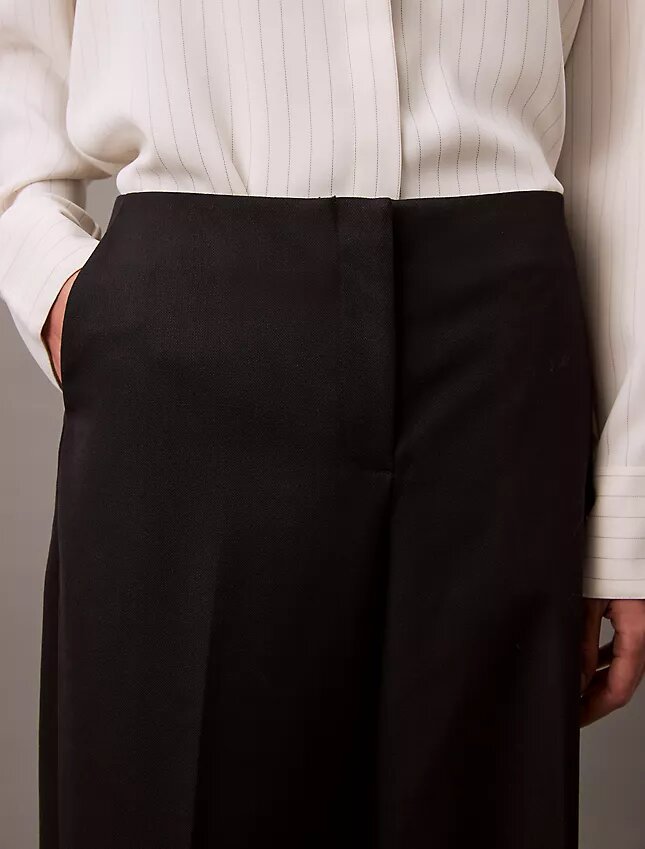 Crepe Wide Leg Trousers Crepe Wide Leg Trousers
