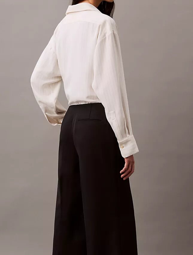 Crepe Wide Leg Trousers Crepe Wide Leg Trousers