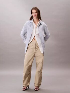 Crinkle Nylon Parachute Pants