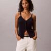 Crochet Button-Down Tank Top Crochet Button-Down Tank Top