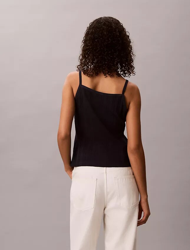 Crochet Button-Down Tank Top Crochet Button-Down Tank Top