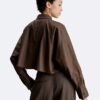 Cropped Dolman Relaxed Button-Down Shirt Cropped Dolman Relaxed Button-Down Shirt