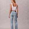 Cropped High Rise Lyocell Blend Straight Jeans Cropped High Rise Lyocell Blend Straight Jeans