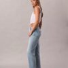 Cropped High Rise Lyocell Blend Straight Jeans Cropped High Rise Lyocell Blend Straight Jeans