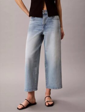 Cropped Wide Leg Jeans