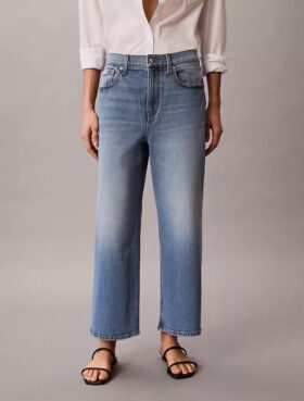 Cropped Wide Leg Jeans