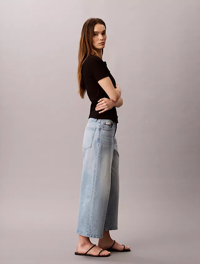 Cropped Wide Leg Jeans Cropped Wide Leg Jeans