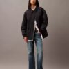 Crushed Nylon Bomber Jacket Crushed Nylon Bomber Jacket