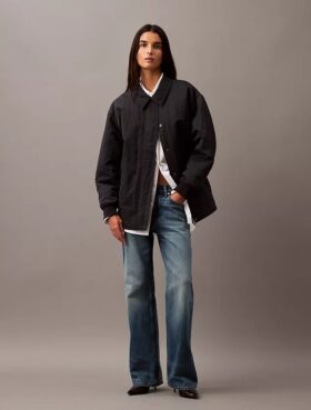 Crushed Nylon Bomber Jacket Crushed Nylon Bomber Jacket