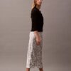 Crushed Satin Printed Midi Skirt Crushed Satin Printed Midi Skirt