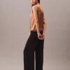 Crushed Satin Tie Front Tank Top Crushed Satin Tie Front Tank Top