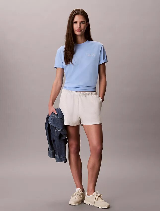 Cursive Calvin Klein Graphic Boxy Tee Cursive Calvin Klein Graphic Boxy Tee