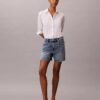 Denim A-Line Shorts Denim A-Line Shorts