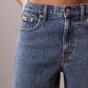 Denim A-Line Shorts Denim A-Line Shorts