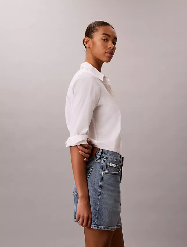 Denim A-Line Shorts Denim A-Line Shorts