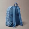 Denim Allover Emblem Logo Backpack
