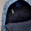 Denim Allover Emblem Logo Backpack
