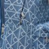 Denim Allover Emblem Logo Backpack