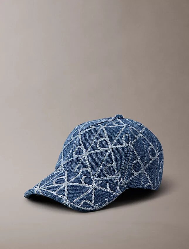 Denim Allover Emblem Logo Baseball Cap Denim Allover Emblem Logo Baseball Cap