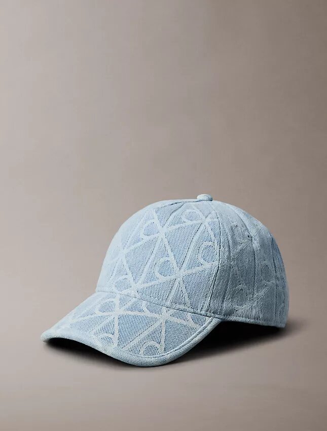 Denim Allover Emblem Logo Baseball Cap Denim Allover Emblem Logo Baseball Cap
