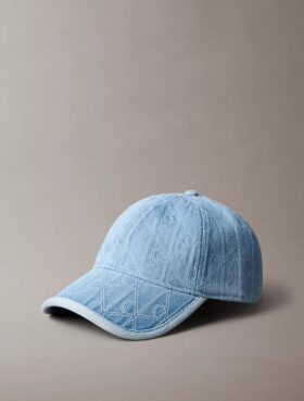 Denim Allover Emblem Logo Baseball Cap Denim Allover Emblem Logo Baseball Cap
