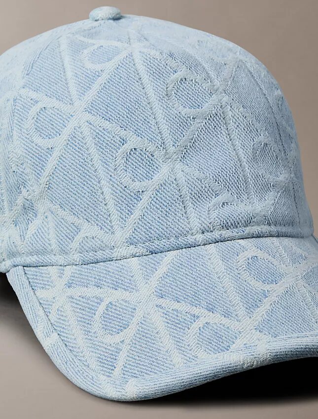 Denim Allover Emblem Logo Baseball Cap Denim Allover Emblem Logo Baseball Cap