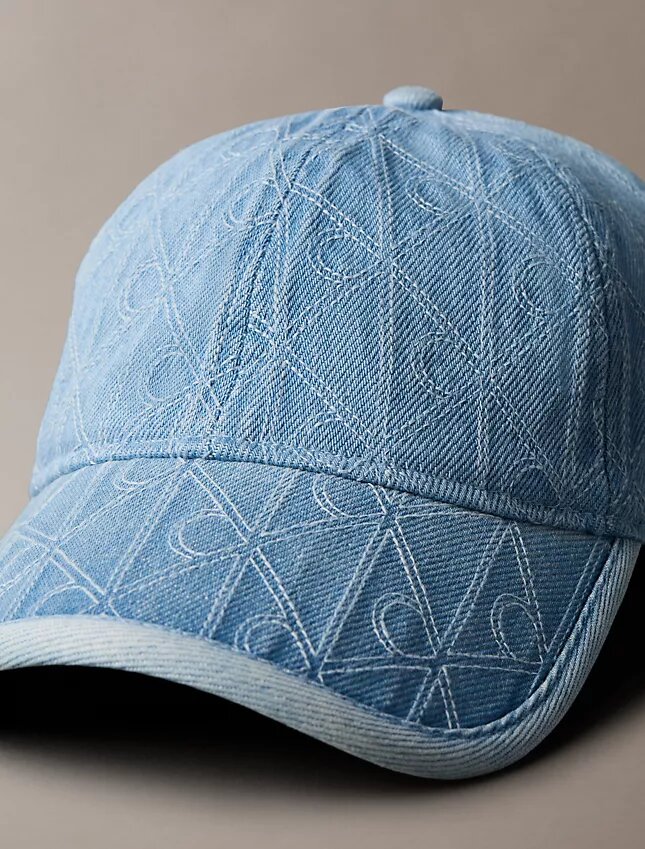 Denim Allover Emblem Logo Baseball Cap Denim Allover Emblem Logo Baseball Cap