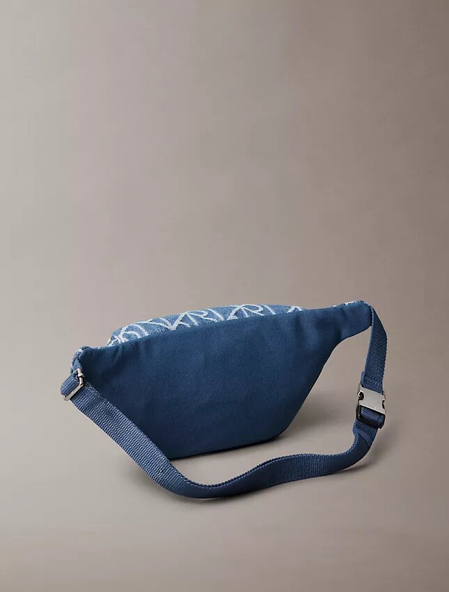 Denim Allover Emblem Logo Waistpack Denim Allover Emblem Logo Waistpack