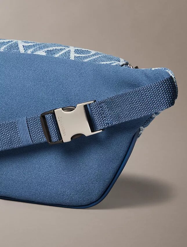 Denim Allover Emblem Logo Waistpack Denim Allover Emblem Logo Waistpack